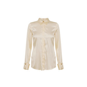 Camicia gialla in raso di seta – Elisabetta Franchi