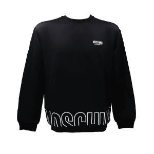 Felpa tech fleece nera – Moschino
