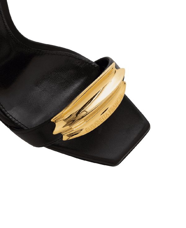 Sandali in pelle con dettaglio gioiello – Elisabetta Franchi - immagine 5