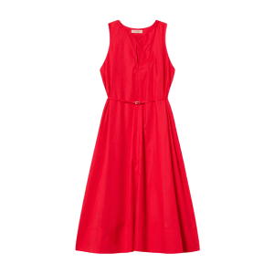 Abito lungo smanicato in popeline – Twinset