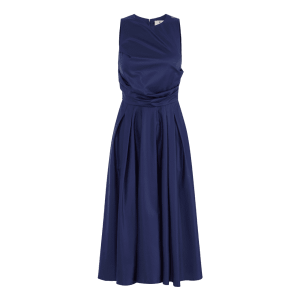 Abito in popeline di cotone con dettaglio logo – Elisabetta Franchi