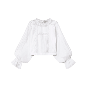 Blusa in mussola con ricamo – Twinset