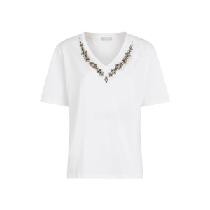 T-shirt in cotone con strass – Liu Jo