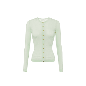 Cardigan in cotone con bottoni dorati – Elisabetta Franchi