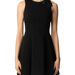 Abito con dettaglio fiore nero – Elisabetta Franchi