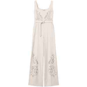 Tuta in misto lino con ricamo – Twinset