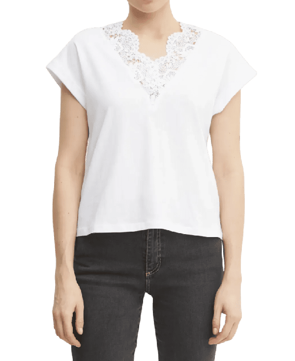 T-shirt bianca in cotone – Twinset - immagine 2