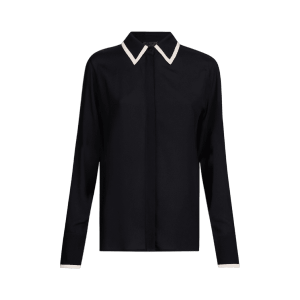 Camicia nera in crêpe de chine – Liu Jo