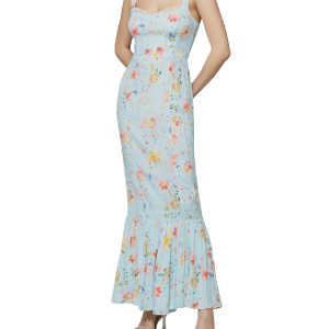 Abito celeste con fiori – Mar de Margaritas