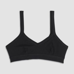 COTONELLA – Brassière In Cotone Bielastico – Nero – Bianco