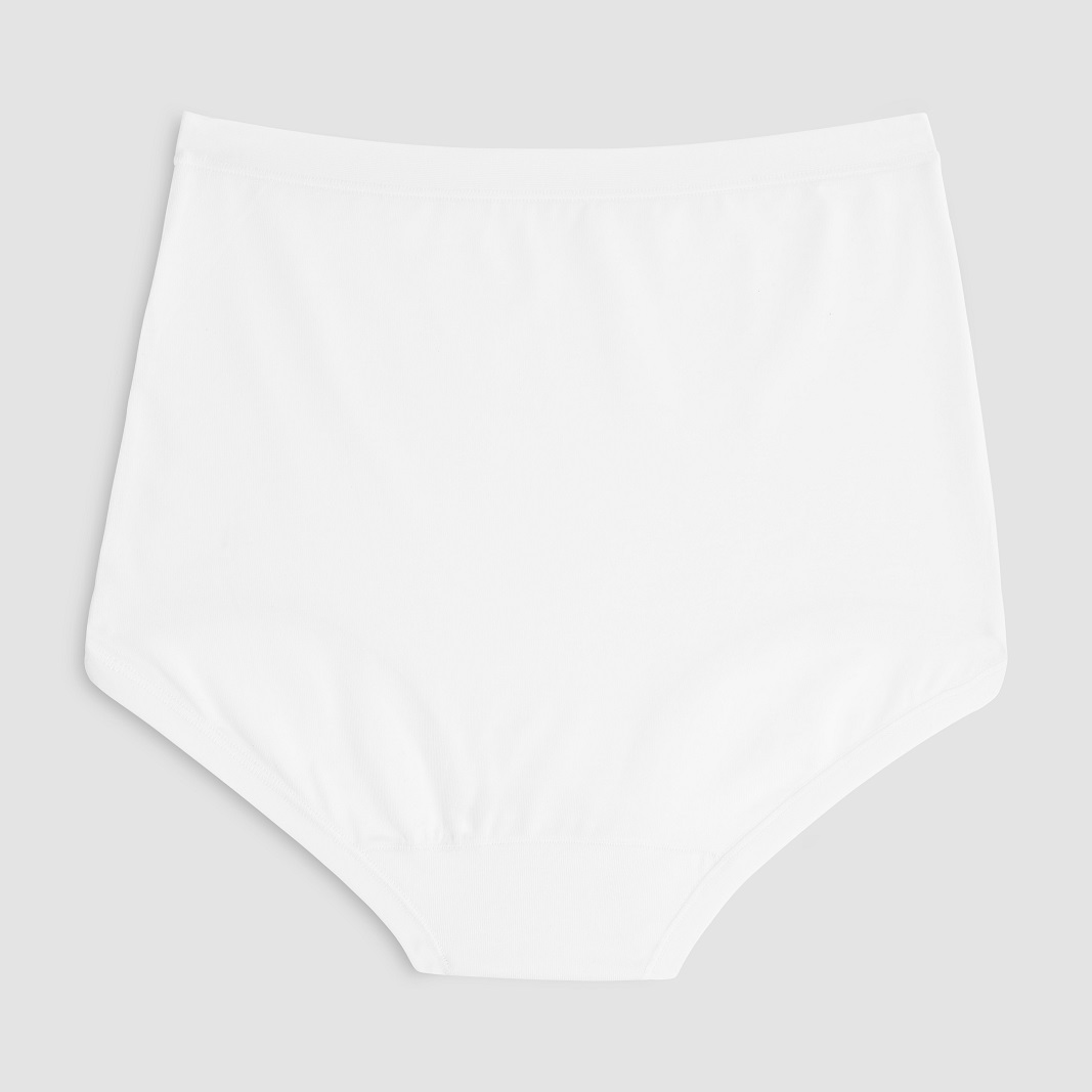 COTONELLA – Slip Vita Alta In Cotone Bielastico 2 Pack – Nero – Bianco - immagine 3