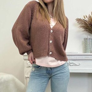 HaveOne Cardigan Bottoni Gioiello Phard