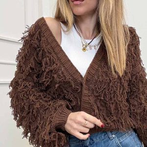 HaveOne Cardigan Frange Moro