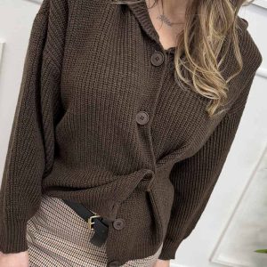 HaveOne Cardigan Punto Pannocchia Moro