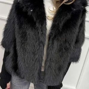 HaveOne Pelliccia Manicotti Nero