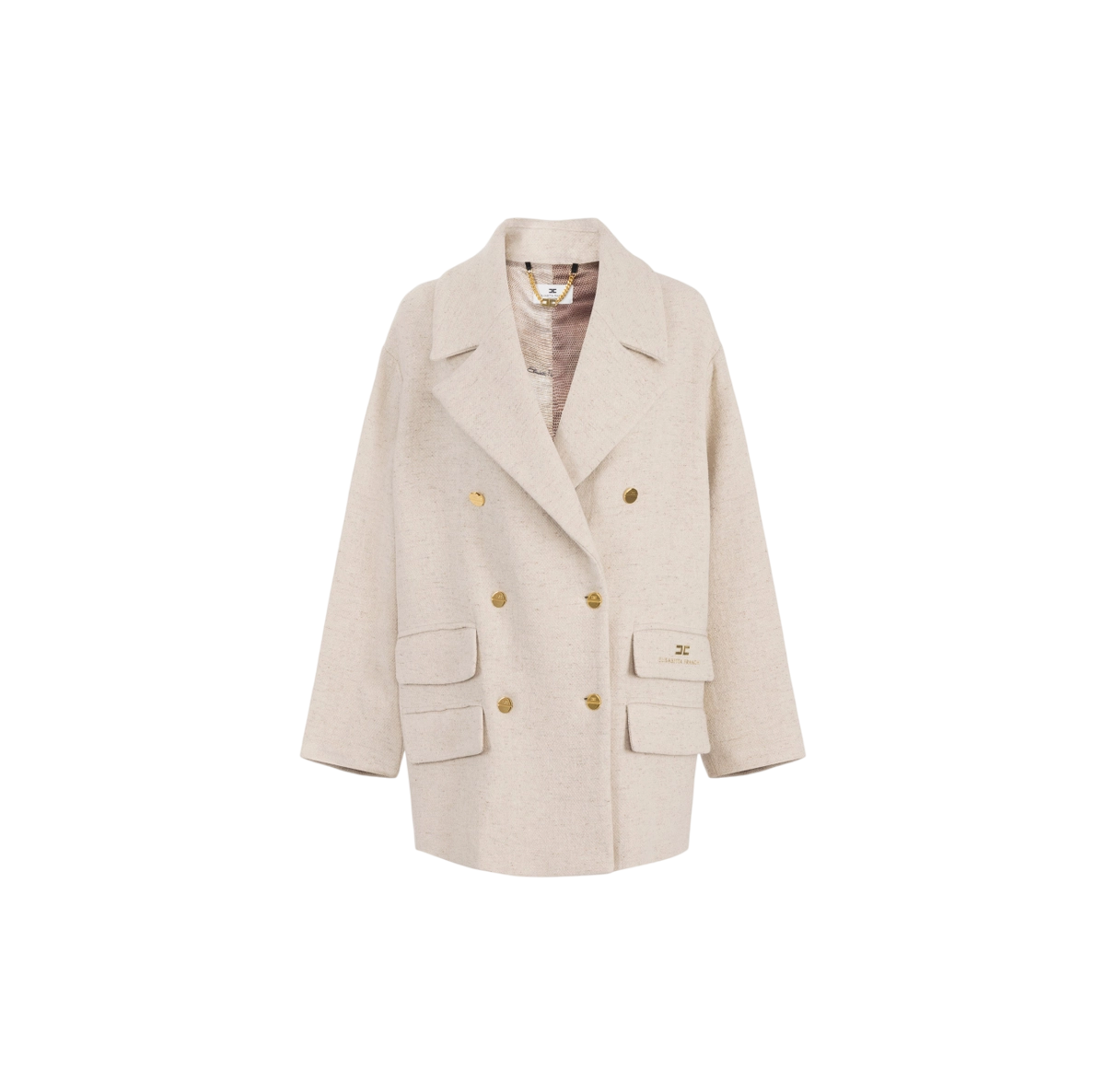 Caban in panno di lana -ELISABETTA FRANCHI - immagine 2