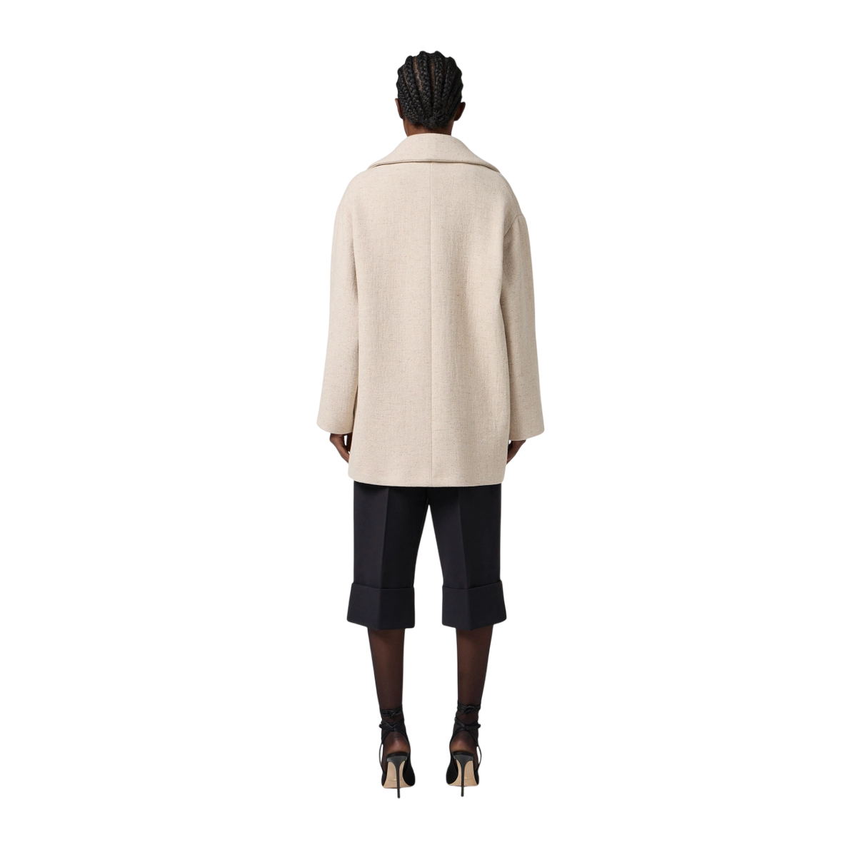 Caban in panno di lana -ELISABETTA FRANCHI - immagine 6