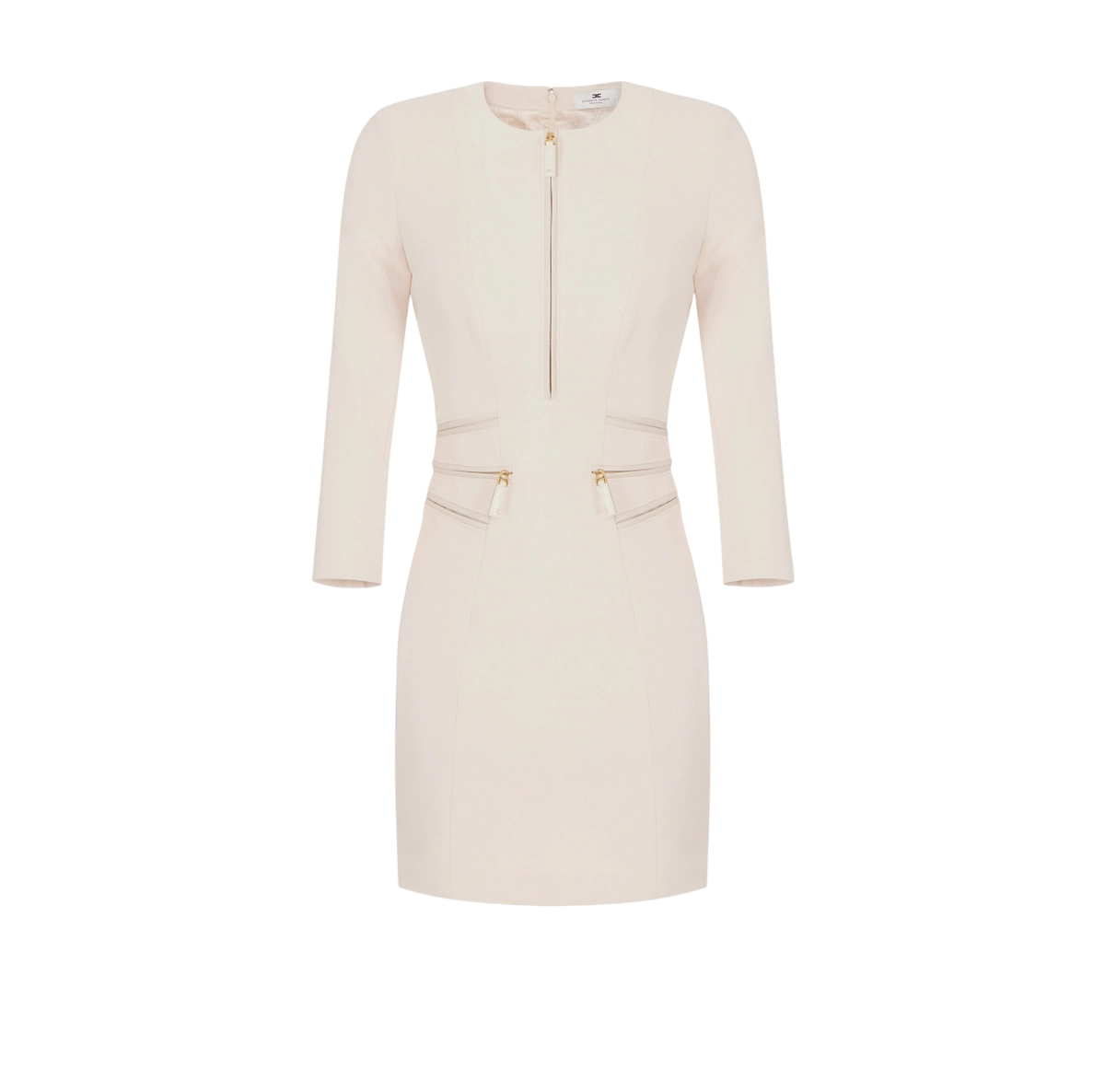 Abito in doppio crêpe con zip – elisabetta franchi