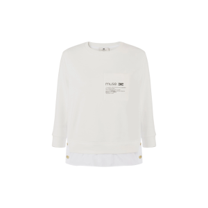 Maglia in felpa con dettagli in popeline – elisabetta franchi