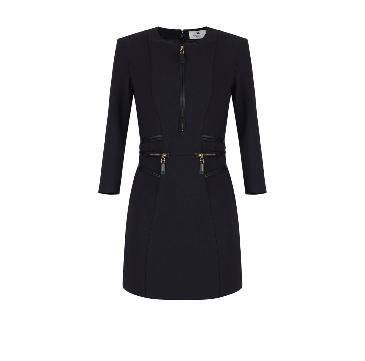 Abito in doppio crêpe con zip – elisabetta franchi