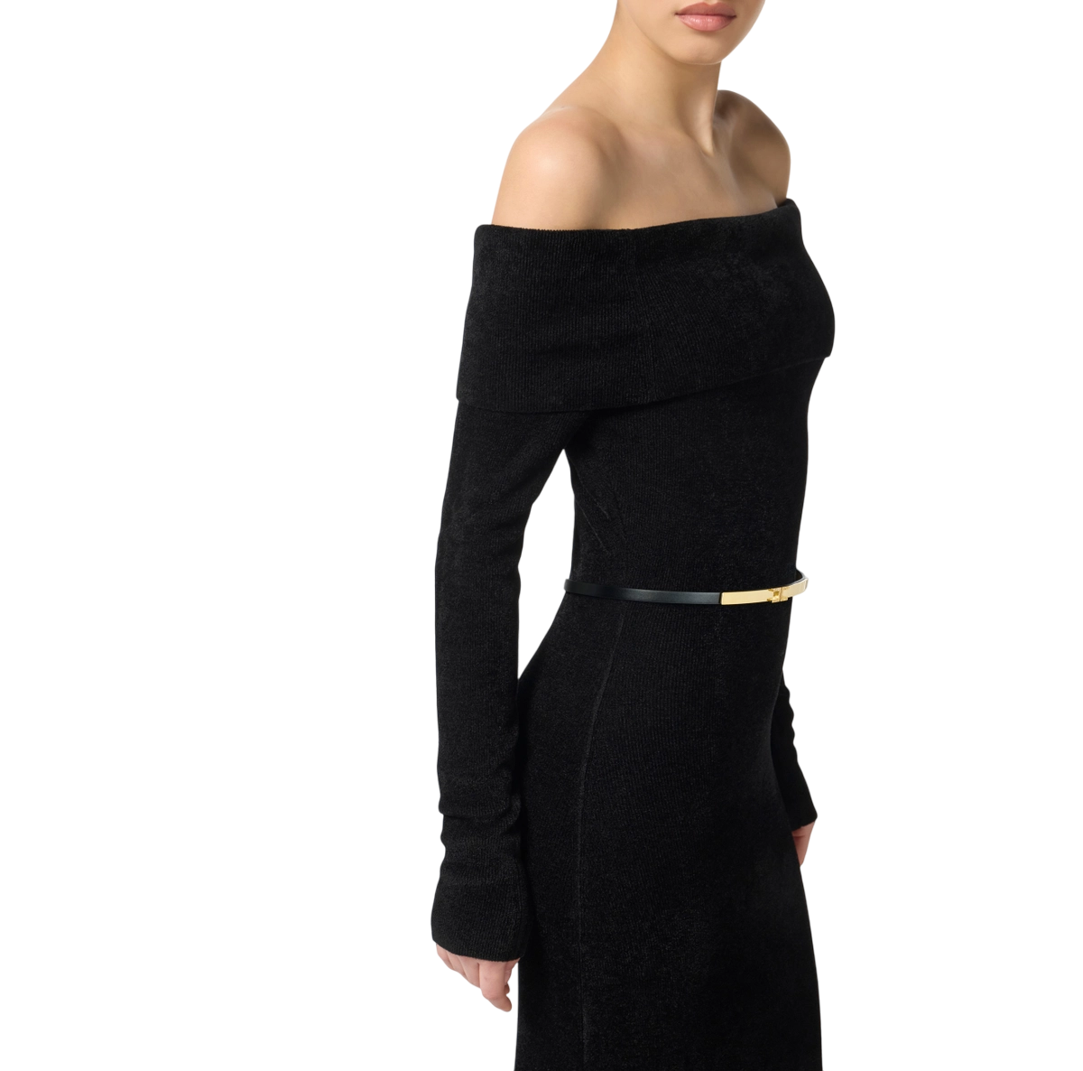 Abito Red Carpet in ciniglia con cintura - immagine 5