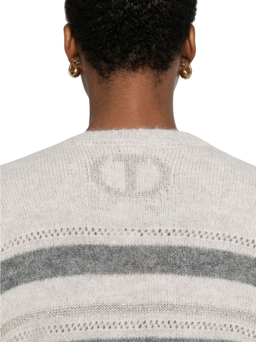 Maxi maglia in misto alpaca - immagine 4