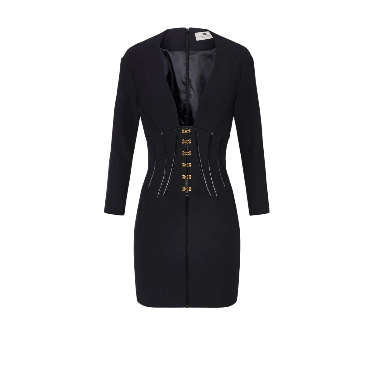 Abito in neoprene con dettagli corsetto – elisabetta franchi