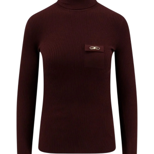 Maglia a costine con taschino – ELISABETTA FRANCHI