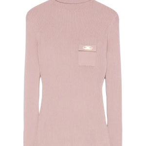 Maglia a costine con taschino – elisabetta franchi