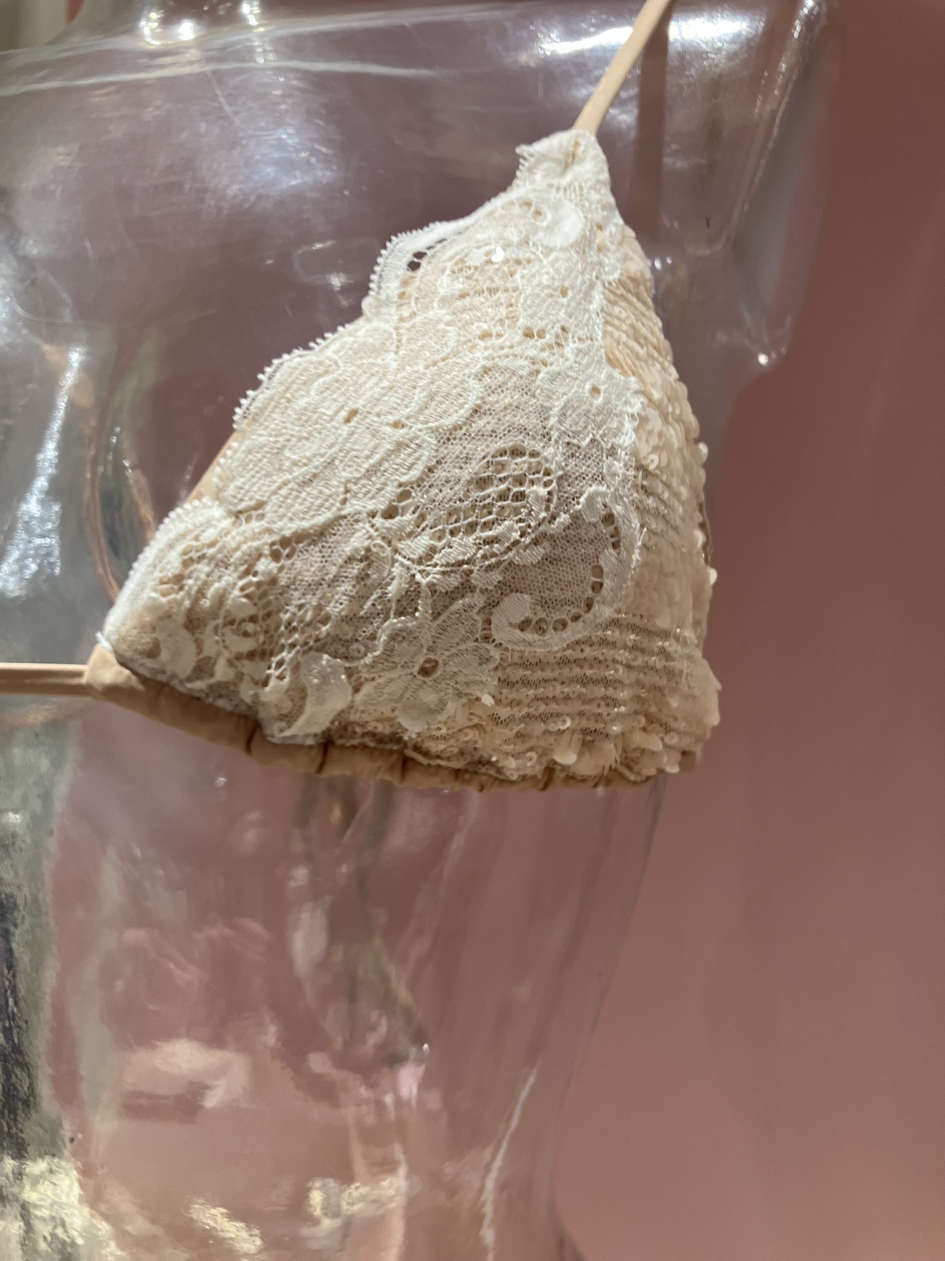 BIKINI TRIANGOLO IN PIZZO CON PAILLETTES MISS BIKINI - immagine 7