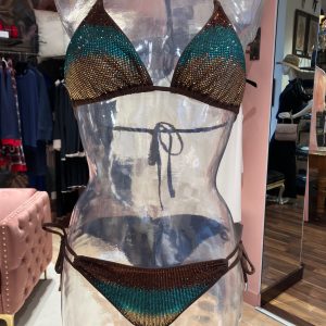 BIKINI TRANGOLO STRASS DEGRADE’ SLIP REGULAR MISS BIKINI