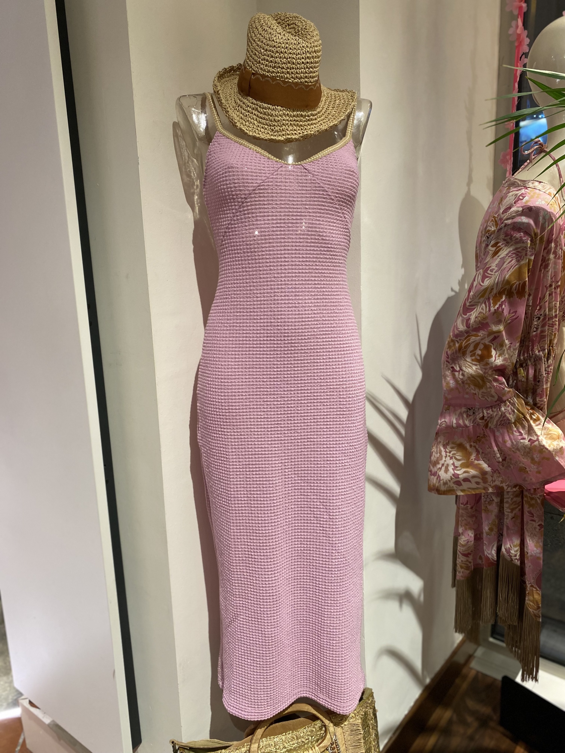 ABITO LUNGO CON SPALLINE MISS BIKINI