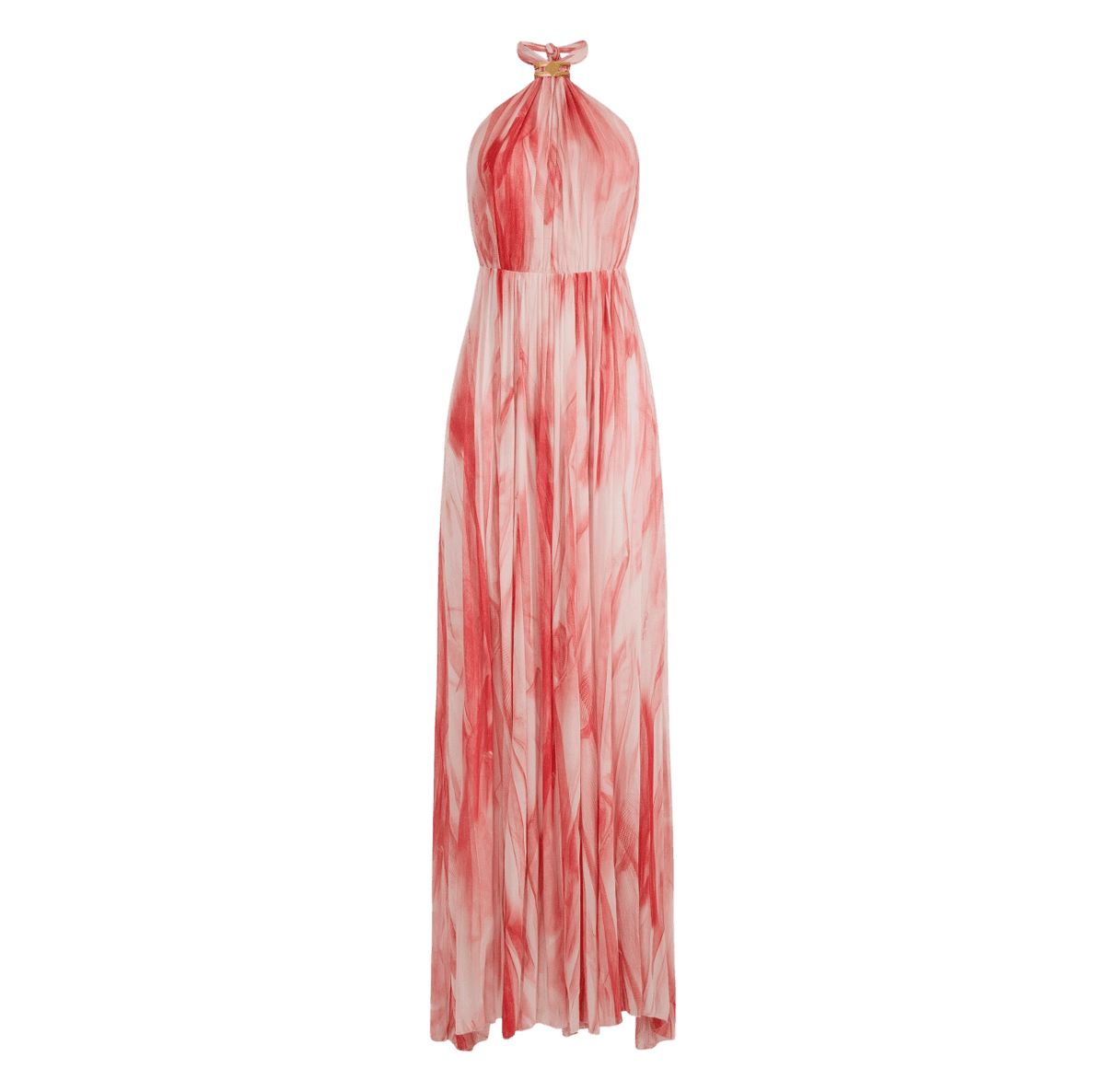 Abito Red Carpet in viscosa con stampa tulle – Elisabetta Franchi - immagine 3