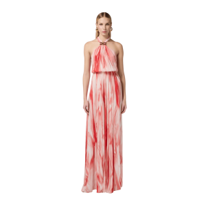 Abito Red Carpet in viscosa con stampa tulle – Elisabetta Franchi