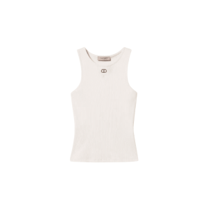 Top fitted a costine con Oval T – TWINSET