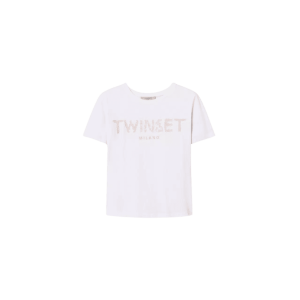 T-shirt con ricamo logo Oval T – TWINSET