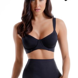 LOVEANDBRA – Reggiseno Preformato In Microfibra Soft Stretch – Nero – Tierra