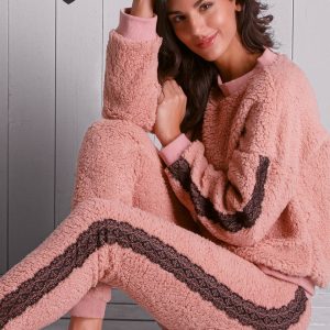 LOVEANDBRA – Tuta Homewear “Teddy” – Blush