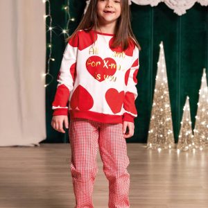 LOVEANDBRA – Pigiama Natalizio Bambina In Caldo Cotone