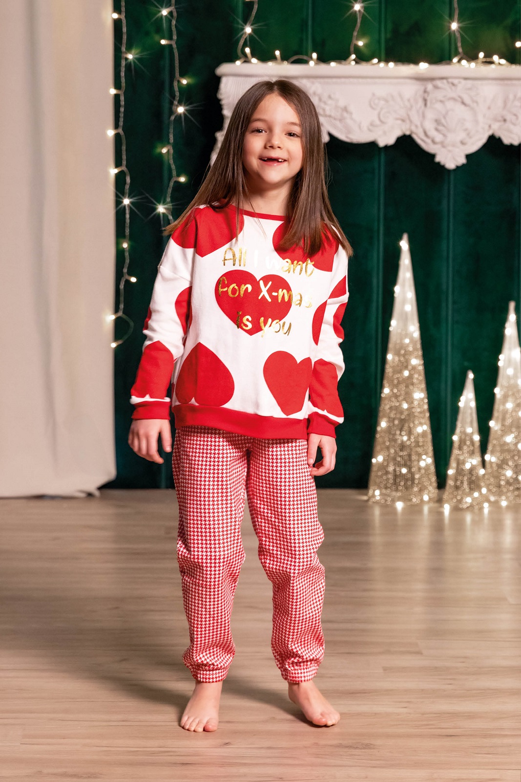 LOVEANDBRA – Pigiama Natalizio Bambina In Caldo Cotone - immagine 2