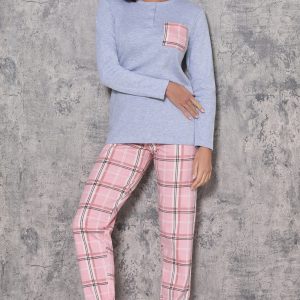 LOVEANDBRA – Pigiama Donna Serafino In Caldo Cotone