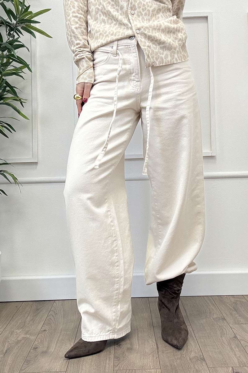 Only Jeans Straight Gianna Ecru’