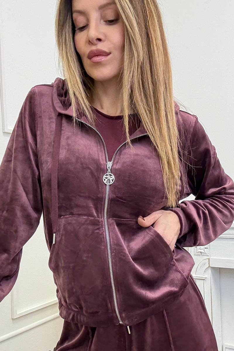 Only Felpa Tuta Ciniglia Vino - immagine 3