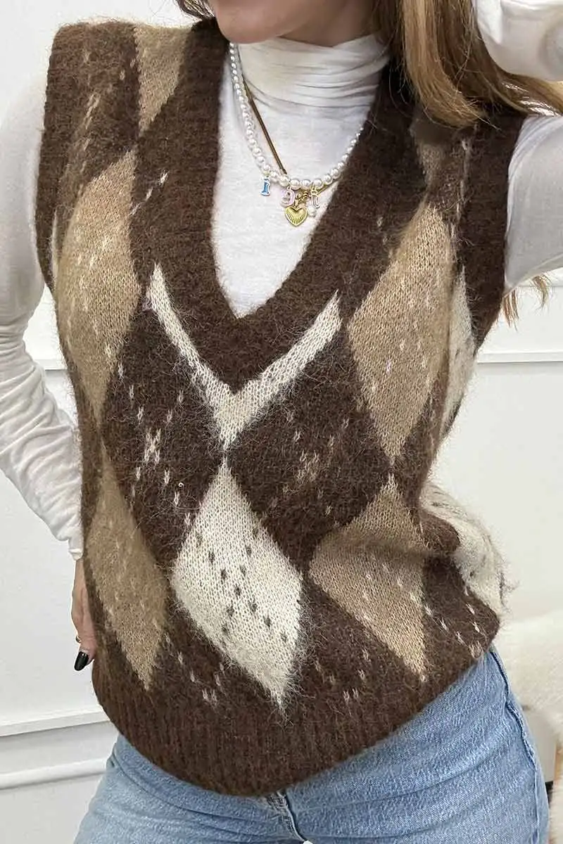 Only Gilet Rombi Camel - immagine 4