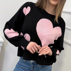 Only Maglia Cuore Nero