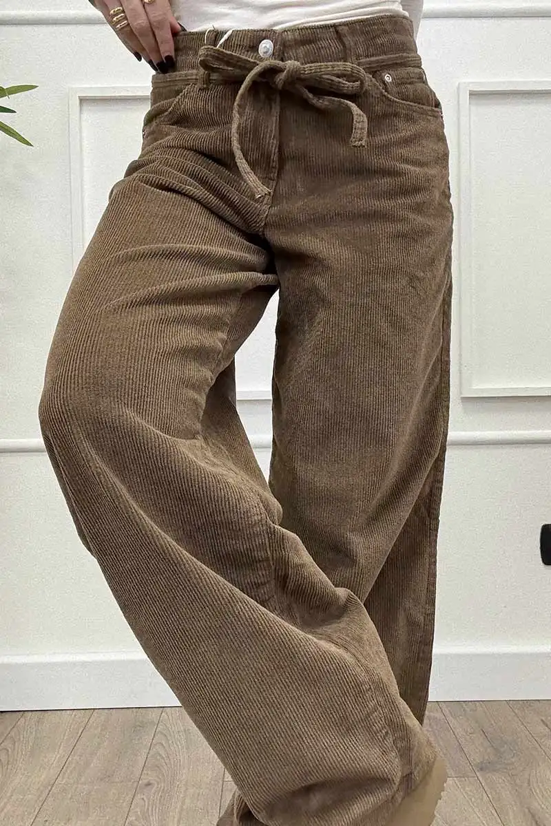 Only Pantalone Millerighe Gianna Nocciola - immagine 4