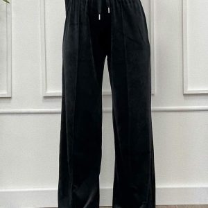 Only Pantalone Tuta Ciniglia Nero