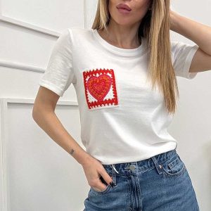 Only T-shirt Tricot Bianco