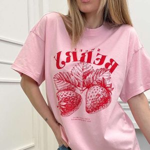 Only Tee Oversize Rosa