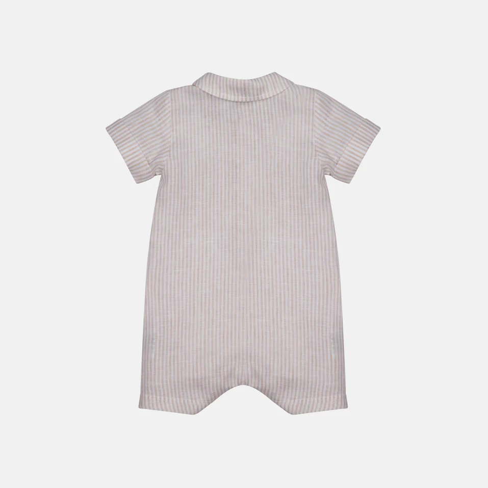 Lalalù Pagliaccetto in Lino color corda - immagine 3